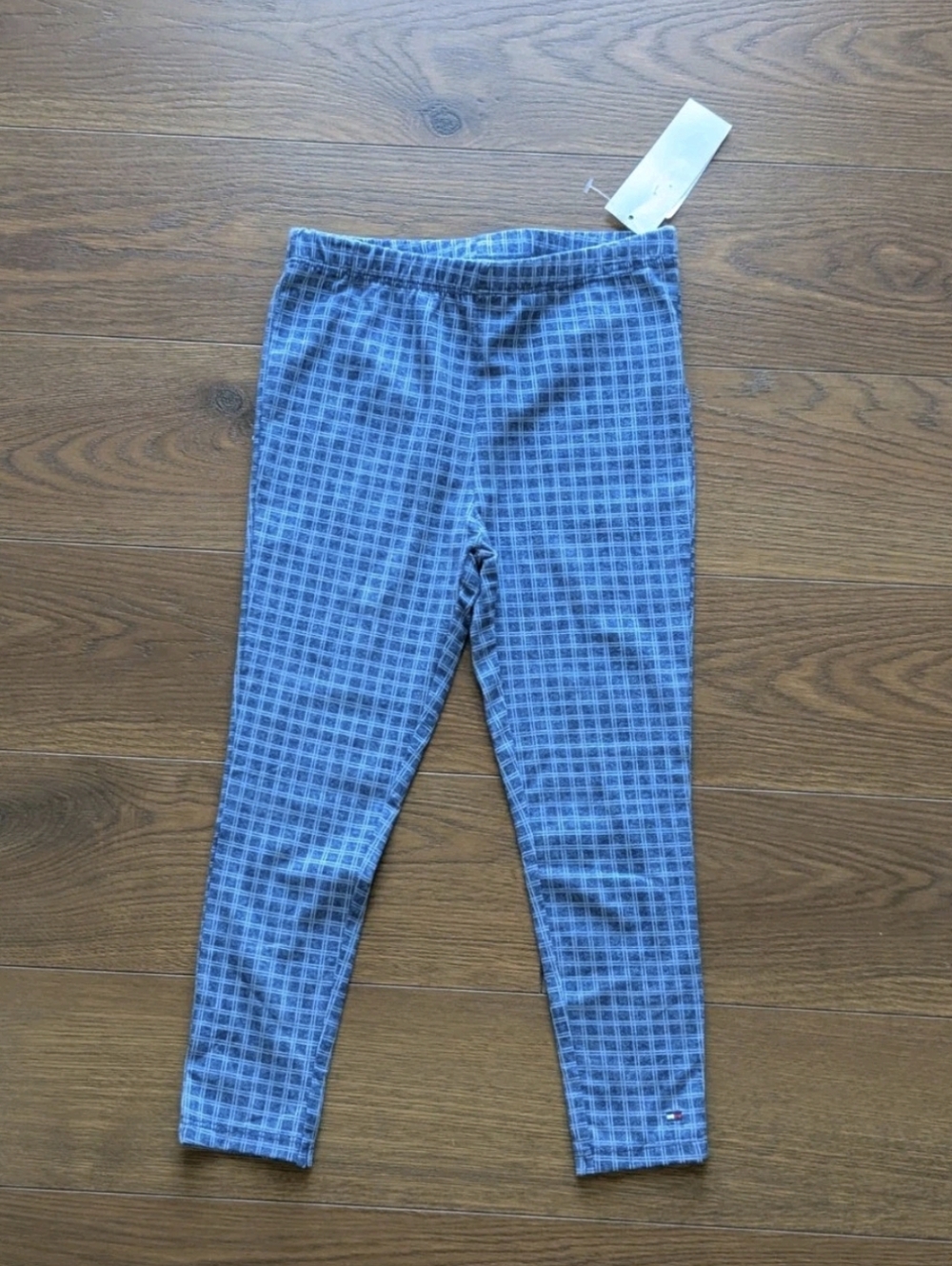 Tommy Hilfiger Toddler Leggings Blue Check 4T NWT